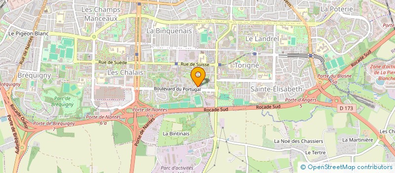 localisation de l'entreprise ASS COPRO IMMEUBLE MAISONS BLANCHES  RENNES