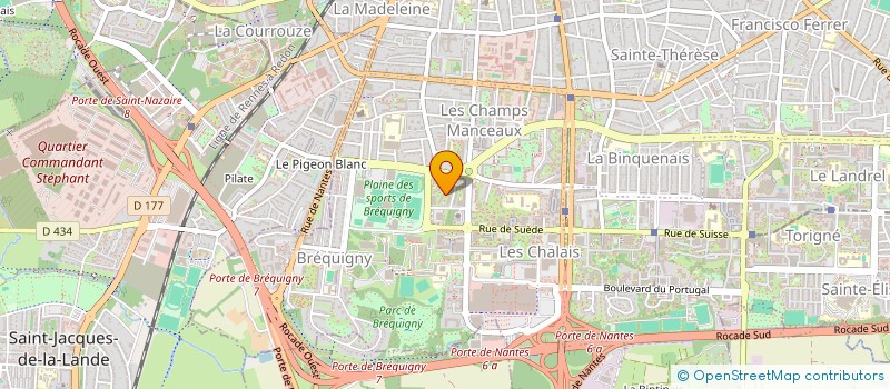 localisation de l'entreprise ASS COPRO IMMEUBLE OLYMPIADES BAT C  RENNES