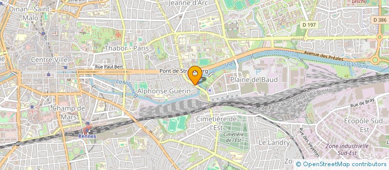 localisation de l'entreprise ASS COPRO IMMEUBLE VILLEBOIS MAREUIL  RENNES