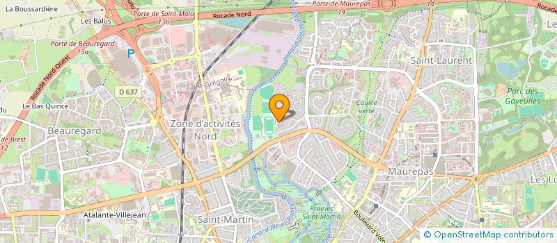 localisation de l'entreprise ASS COPRO LA BELLANGERAIE 2  RENNES