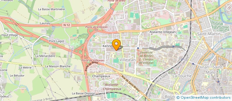 localisation de l'entreprise ASS COPRO LA BOURBONNAIS  RENNES