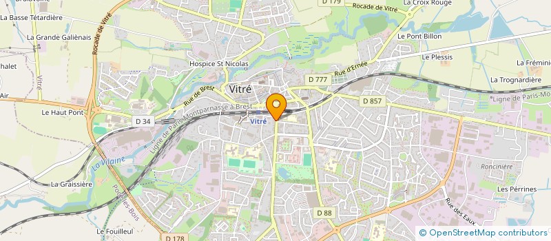 localisation de l'entreprise ASS COPRO LA MERIAIS  VITRE