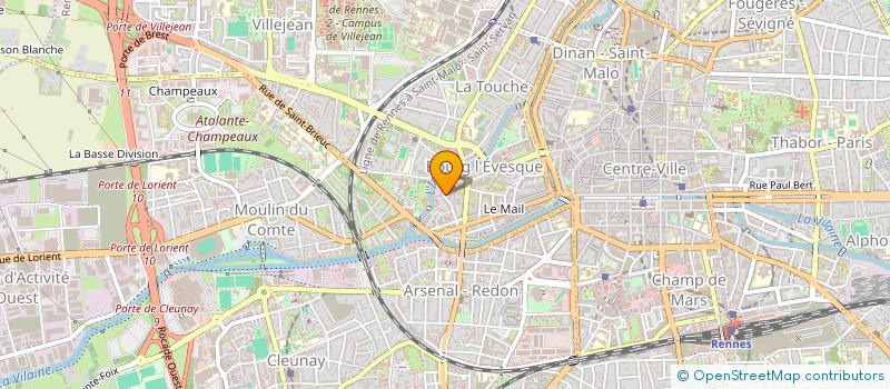 localisation de l'entreprise ASS COPRO LE CLARIDGE  RENNES