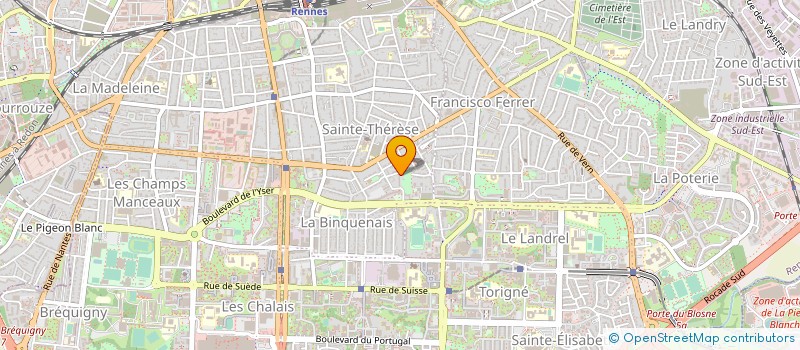 localisation de l'entreprise ASS COPRO LES ECOTAIS  RENNES