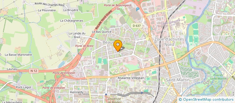 localisation de l'entreprise ASS COPRO LES HAUTS DE BEAUREGARD  RENNES