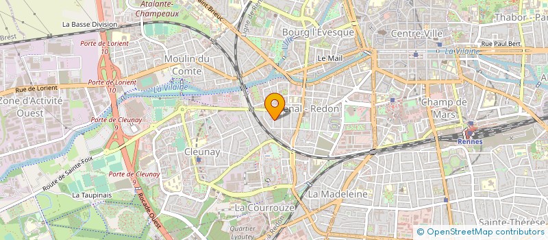 localisation de l'entreprise ASS COPRO PARC DE LA POTERIE  RENNES