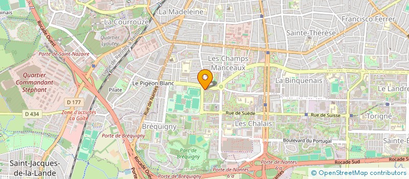 localisation de l'entreprise ASS COPRO PARKING HG1  RENNES