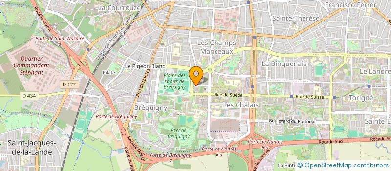 localisation de l'entreprise ASS COPRO PARKING HG2  RENNES