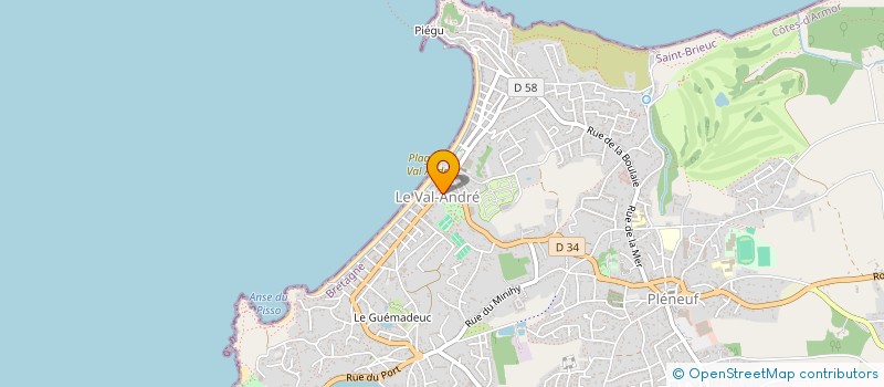 localisation de l'entreprise ASS COPRO RESIDENCE 1 RUE DU PARC  PLENEUF-VAL-ANDRE