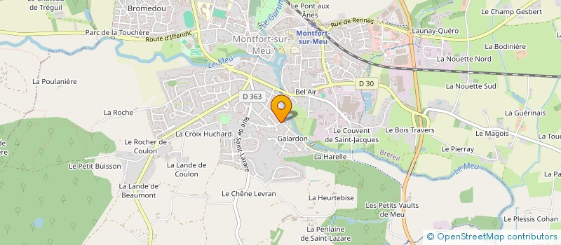 localisation de l'entreprise ASS COPRO RESIDENCE BELLEVUE  MONTFORT-SUR-MEU