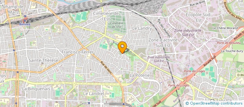 localisation de l'entreprise ASS COPRO RESIDENCE DE L AUDE  RENNES