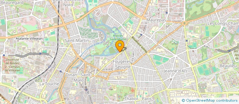 localisation de l'entreprise ASS COPRO RESIDENCE DE L'ILLE  RENNES