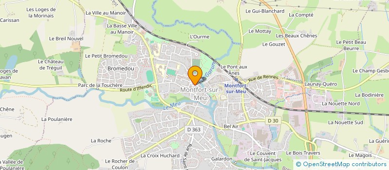 localisation de l'entreprise ASS COPRO RESIDENCE DE LA TOUR  MONTFORT-SUR-MEU