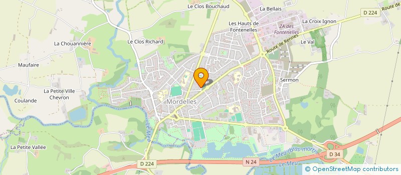 localisation de l'entreprise ASS COPRO RUE DES ARUMS  MORDELLES