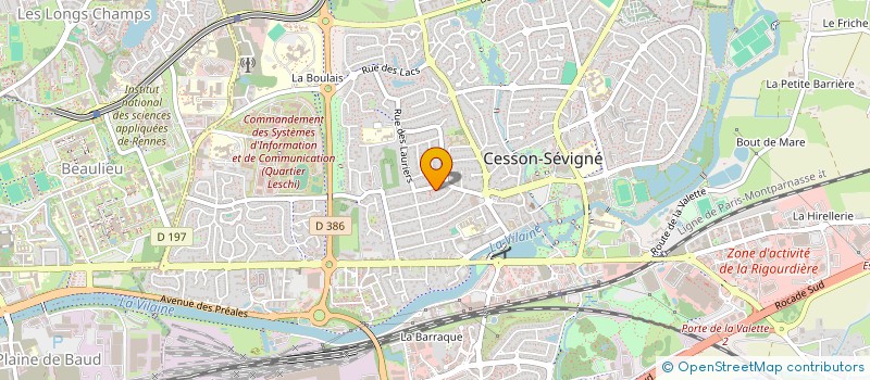 localisation de l'entreprise ASS COPRO RUE DU MUGUET  CESSON-SEVIGNE