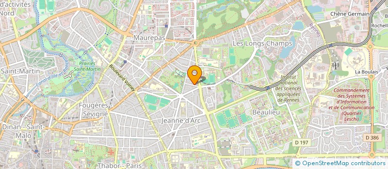 localisation de l'entreprise ASS COPRO RUE VICTOR BASH  RENNES