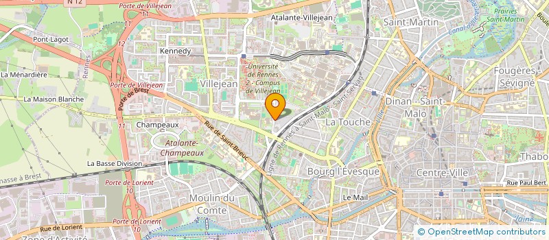 localisation de l'entreprise ASS COPRO RUE VICTOR LE CORGEU  RENNES