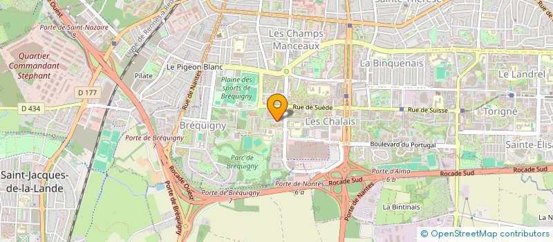 localisation de l'entreprise ASS COPRO TERRE NEUVE B  RENNES