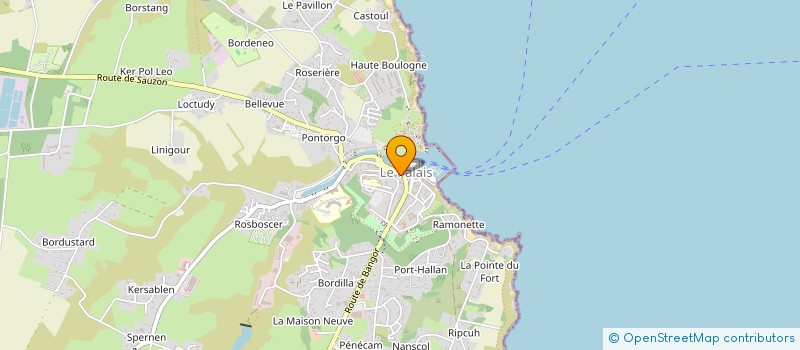 localisation de l'entreprise ASS COPROP  LE PALAIS