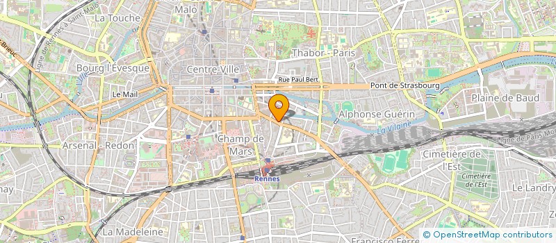 localisation de l'entreprise ASS COPROP IMMEUBLE 19 RUE ST HELIER  RENNES