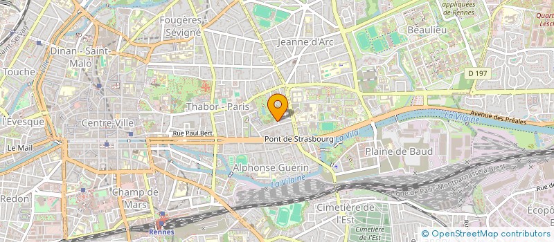 localisation de l'entreprise ASS COPROP IMMEUBLES 3 ET 4 RUE E JORDAN  RENNES