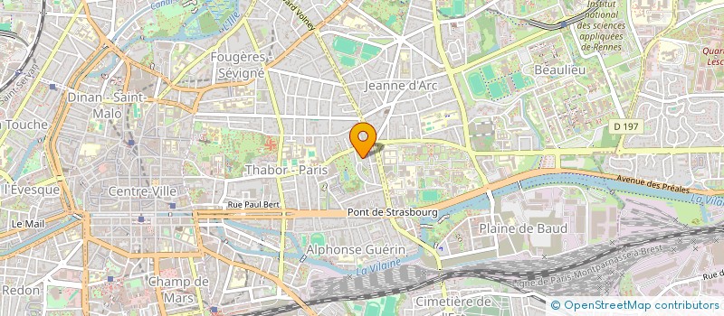 localisation de l'entreprise ASS COPROP IMMEUBLES 50 52 54 R MARCILLE  RENNES