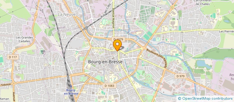 localisation de l'entreprise ASS COPROPRIET RESID ETUDIANTS P. CLAUDEL à BOURG-EN-BRESSE