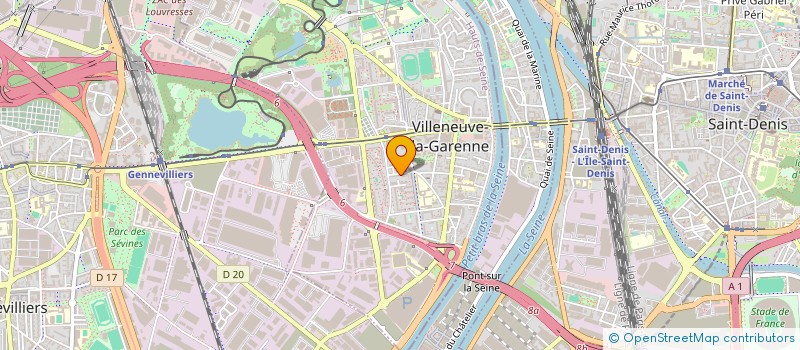 localisation de l'entreprise ASS COPROPRIETAIRES RES CASTORS à VILLENEUVE-LA-GARENNE