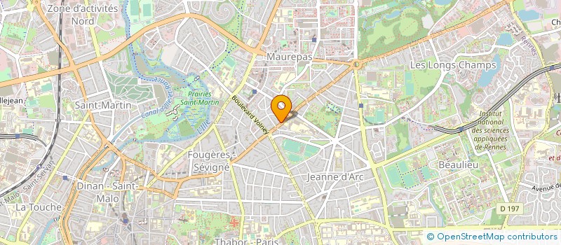 localisation de l'entreprise ASS. COPROPRIETE  RENNES