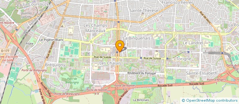 localisation de l'entreprise ASS. COPROPRIETE  RENNES