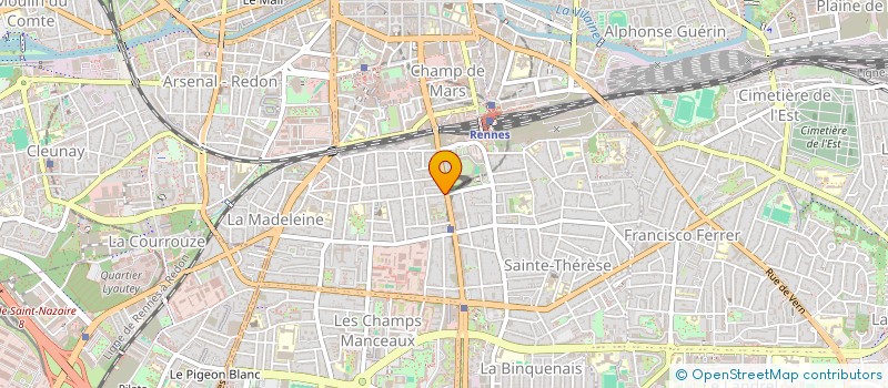 localisation de l'entreprise ASS. COPROPRIETE  RENNES