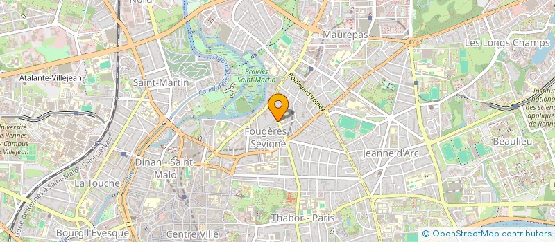 localisation de l'entreprise ASS. COPROPRIETE  RENNES