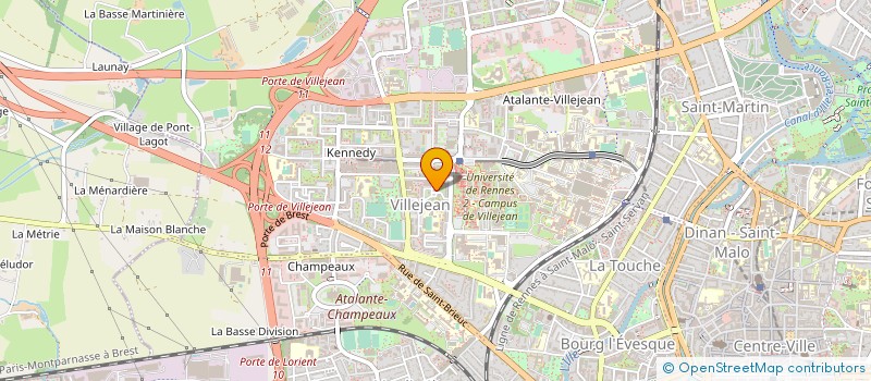 localisation de l'entreprise ASS. COPROPRIETE IMM. DAUPHINE  RENNES