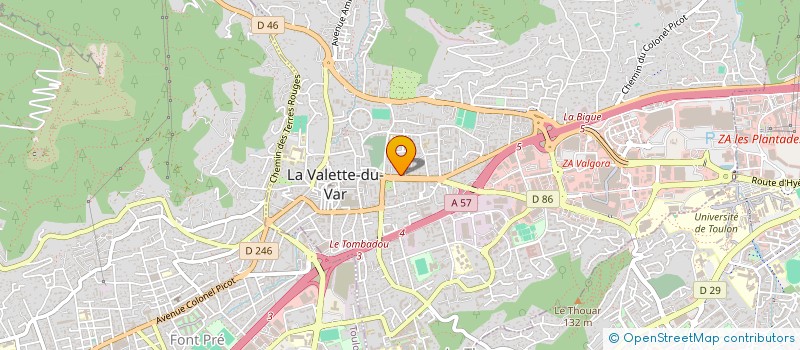 localisation de l'entreprise ASS COPROPRIETE LES FOURCHES à LA VALETTE-DU-VAR