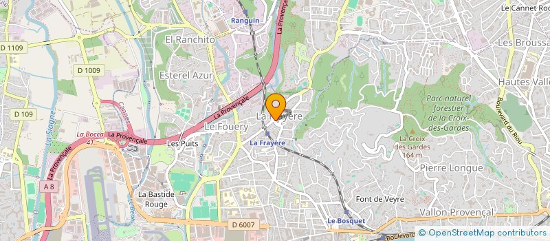 localisation de l'entreprise ASS COR CANNES HOCKEY  CANNES