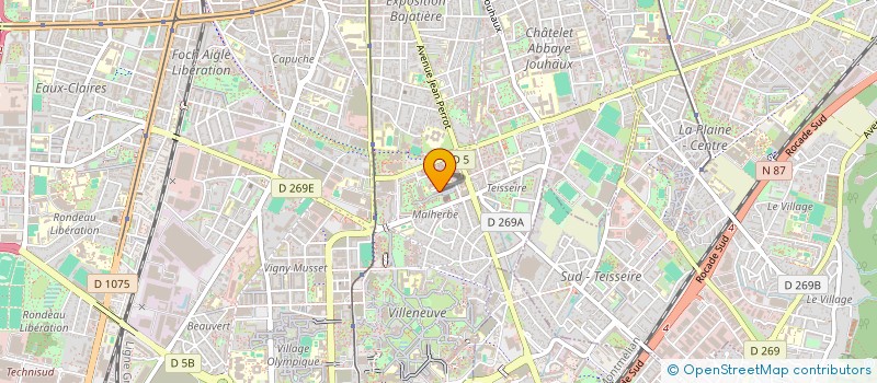 localisation de l'entreprise ASS  CORDILLERES  GRENOBLE