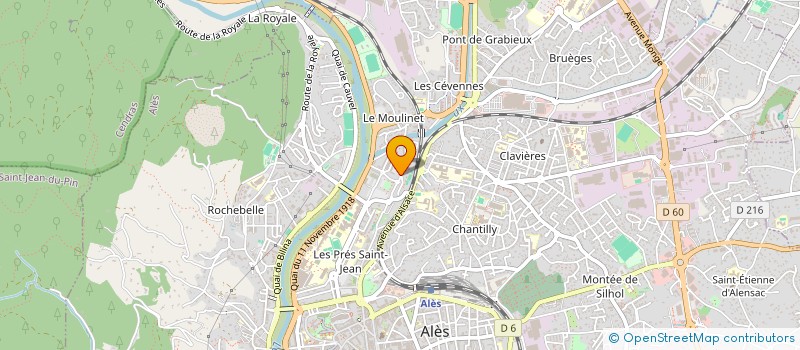 localisation de l'entreprise ASS CORDIN ET DEVELOP CENTR SOCIAUX à ALES
