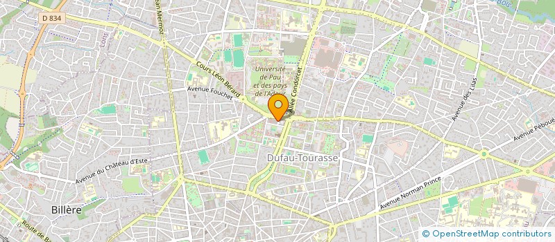 localisation de l'entreprise ASS CORPORATION ETUDIANTS EN SCIENCES à PAU