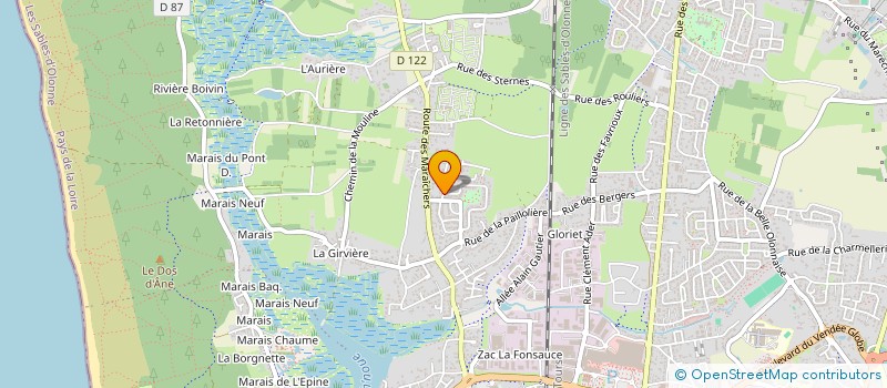 localisation de l'entreprise ASS CORPORATIVE PERSONNEL ENSEIGNANT à LES SABLES D'OLONNE