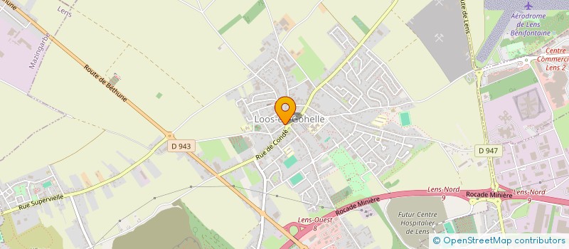 localisation de l'entreprise ASS CORPS SAPEURS POMPIERS ARRT DE LENS à LOOS EN GOHELLE