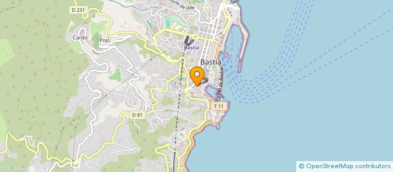 localisation de l'entreprise ASS CORSICA SPORTS à BASTIA
