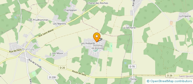 localisation de l'entreprise ASS COSTE RALLYE TEAM  BRANNAY