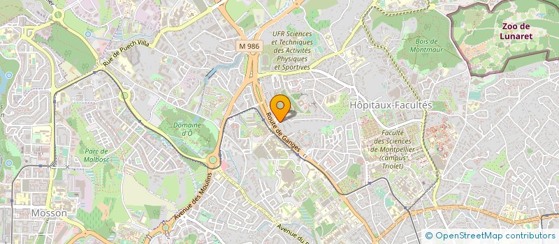 localisation de l'entreprise ASS COTE COUR à MONTPELLIER