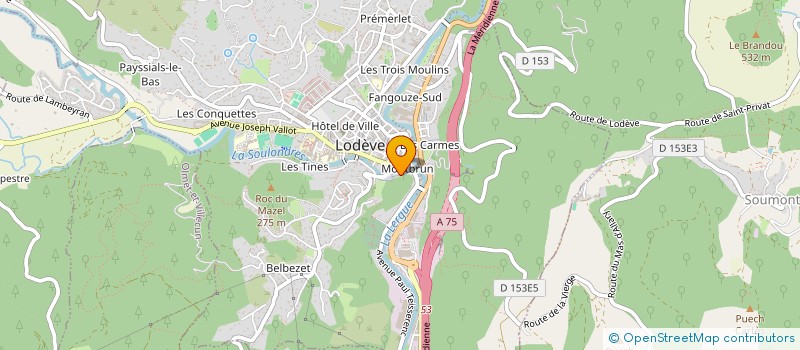 localisation de l'entreprise ASS COULEUR LAVANDE & CIE à LODEVE