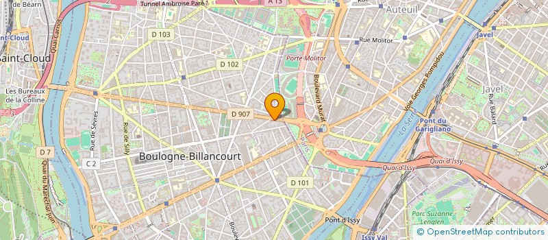 localisation de l'entreprise ASS COUNTRY-STORIES à BOULOGNE-BILLANCOURT