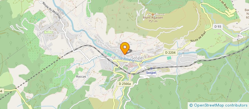 localisation de l'entreprise ASS COUP D'COEUR  SOSPEL