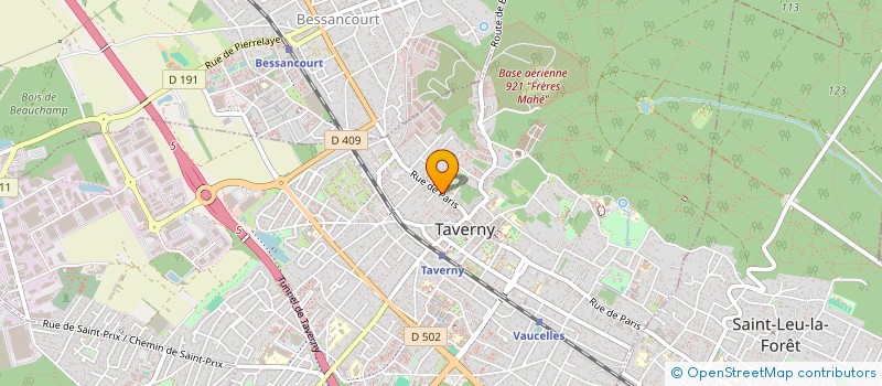 localisation de l'entreprise ASS  COUP DE POUCE  TAVERNY