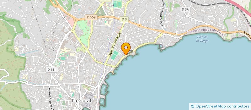 localisation de l'entreprise ASS COUR DU BRESIL à LA CIOTAT