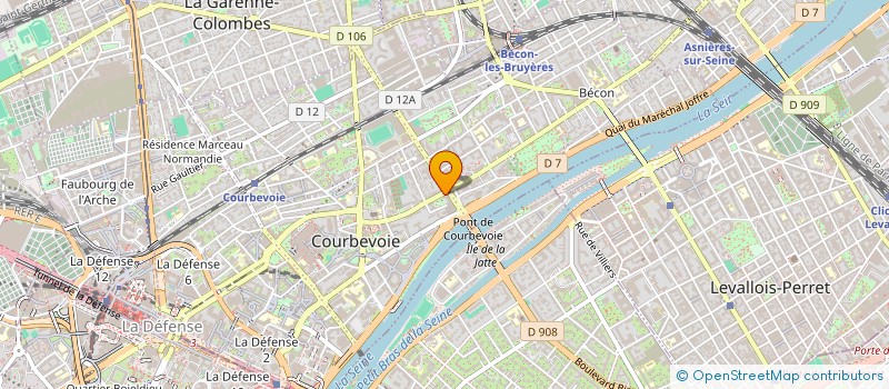 localisation de l'entreprise ASS COURB AIDE SOINS DOMIC VIEILL ISOLES à COURBEVOIE