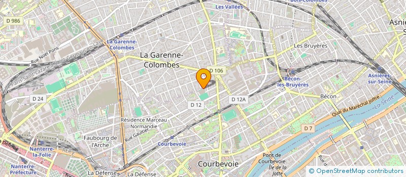 localisation de l'entreprise ASS COURBEVOIE SPORTS à COURBEVOIE